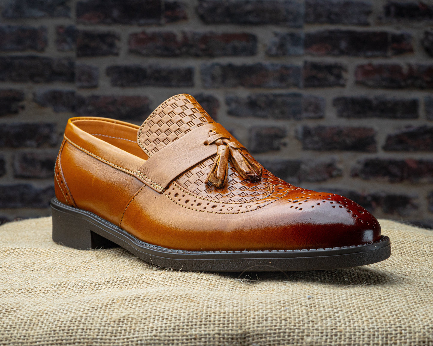 Mocassin a Glands Cuir