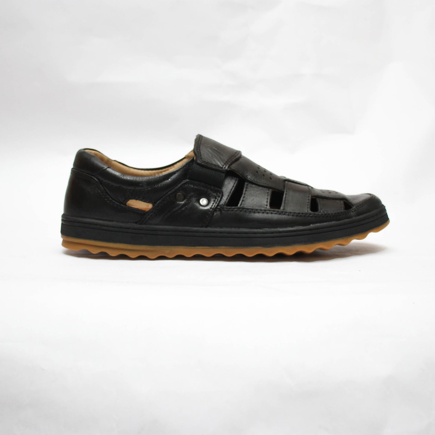 Sandale cuir Noir