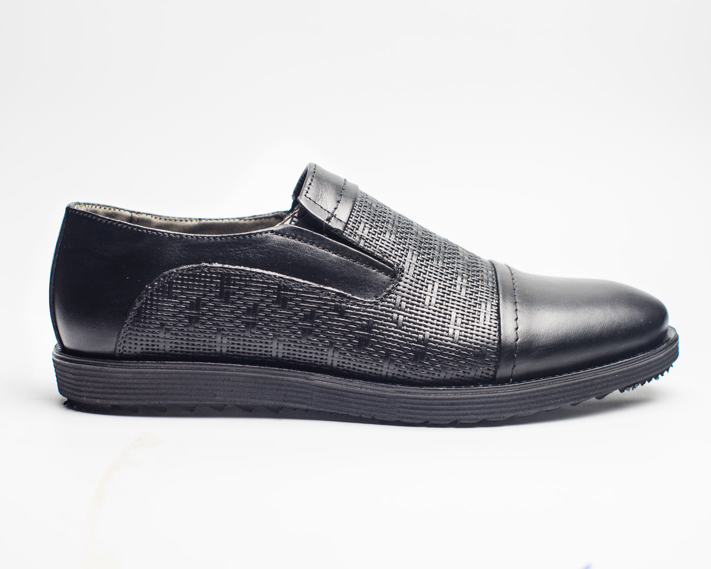 Mocassin Noir Cuir