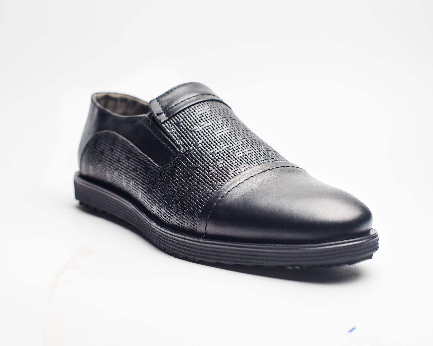 Mocassin Noir Cuir