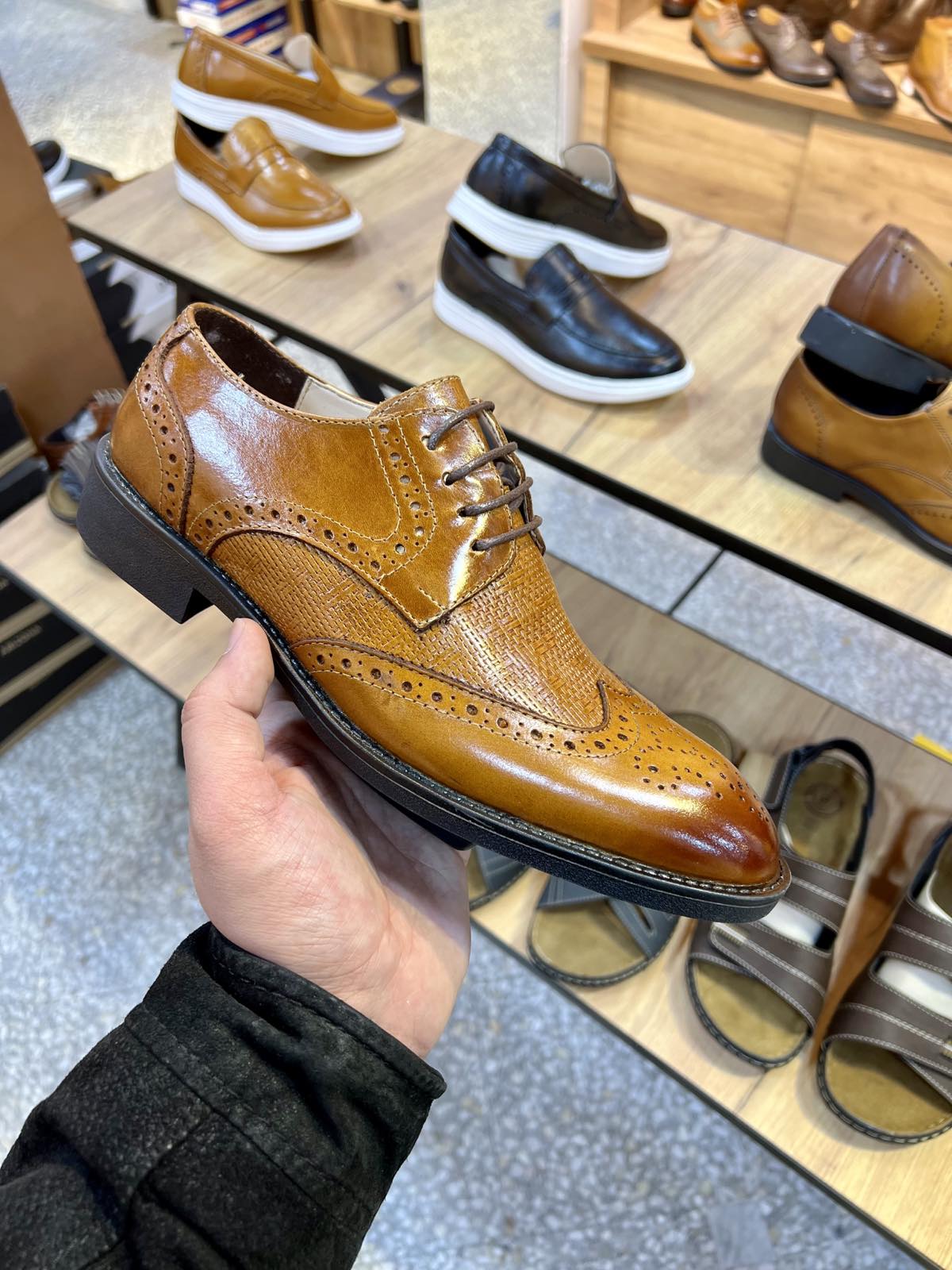 Chaussure type Borsalino Tabaco