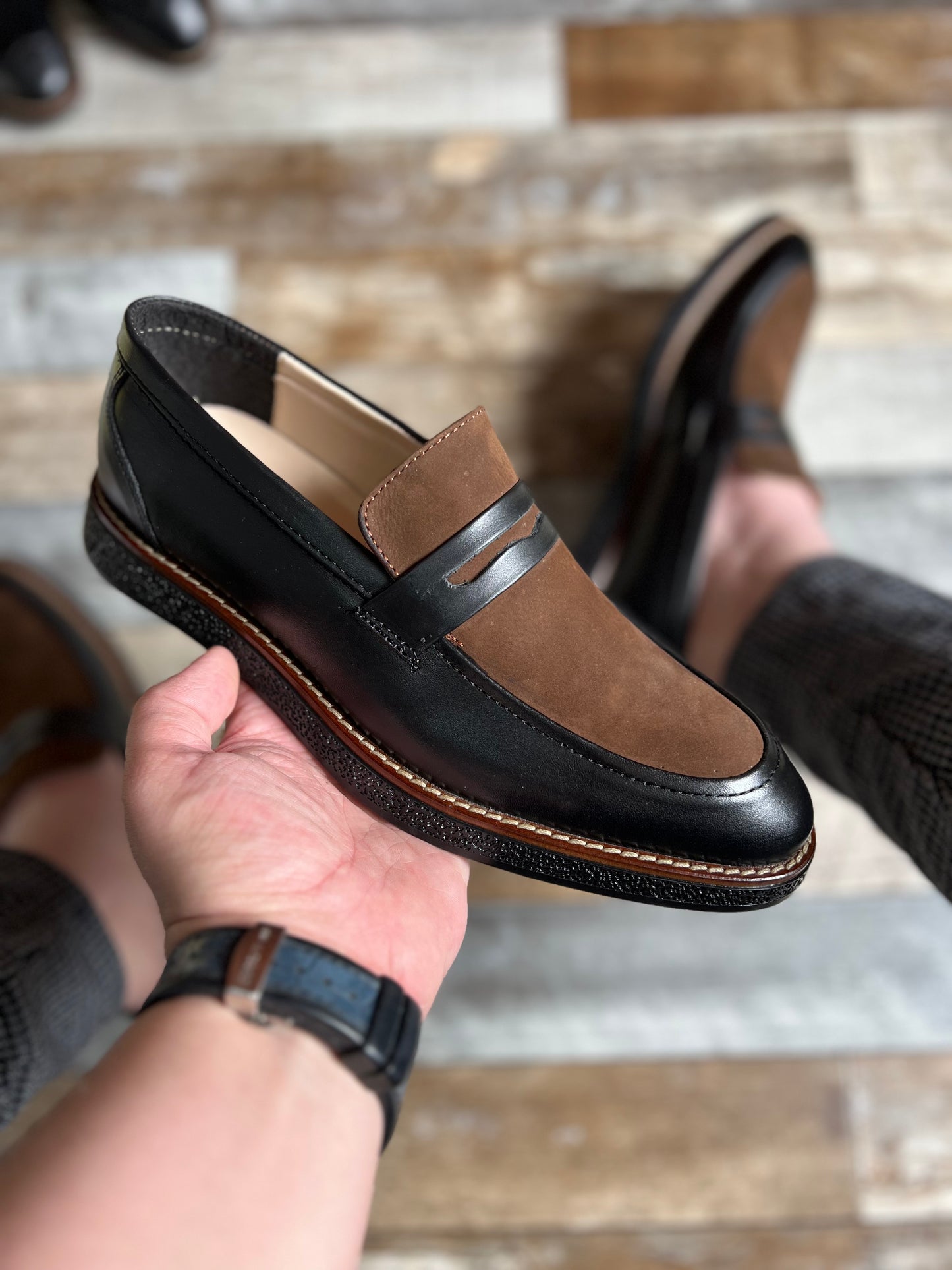 Mocassin Sira en Cuir Noir