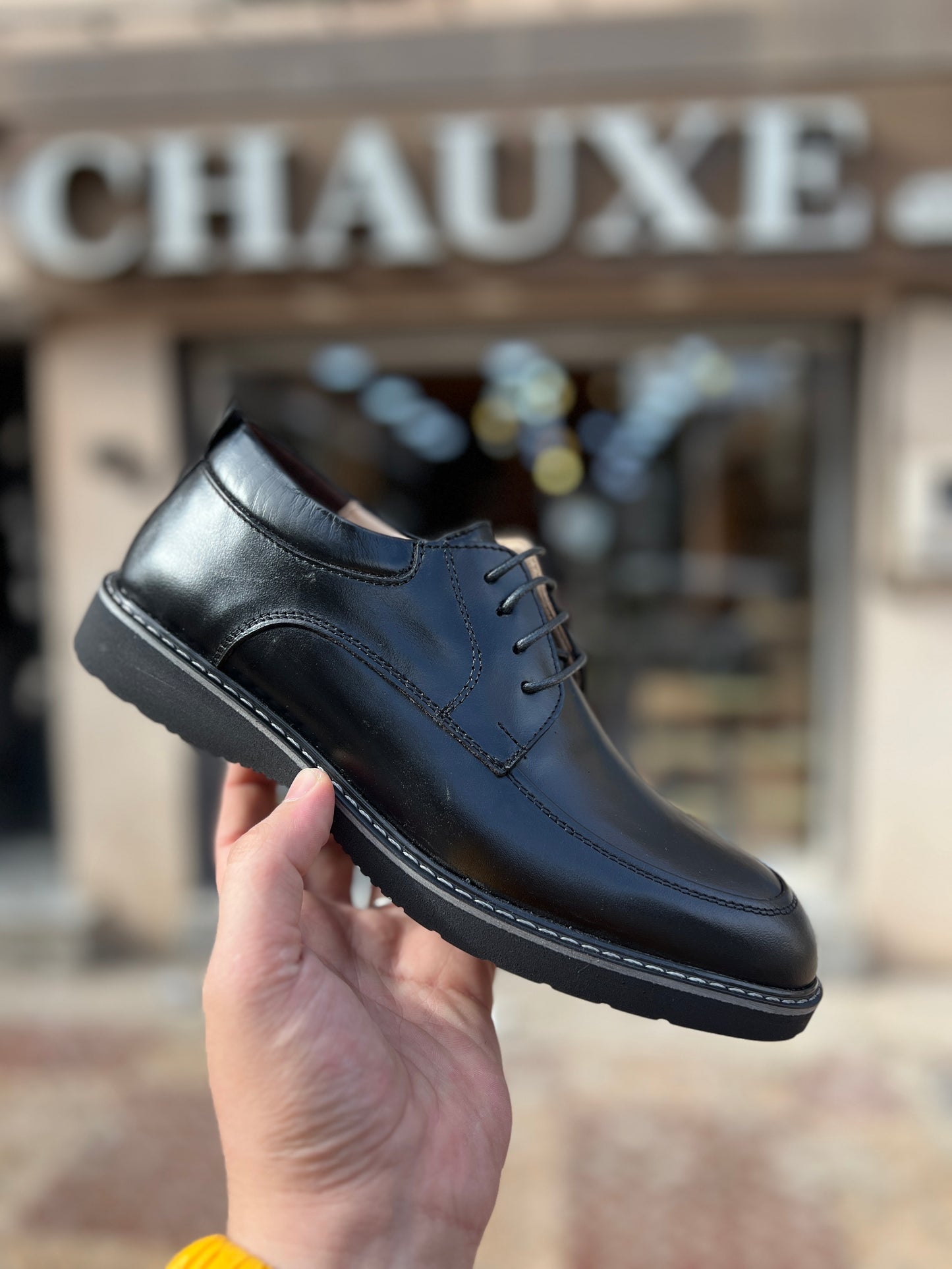 Chaussure Eleganza en cuir Noir