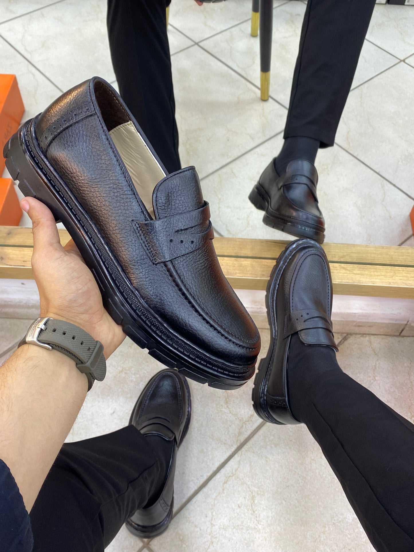 Mocassin Aureon Cuir