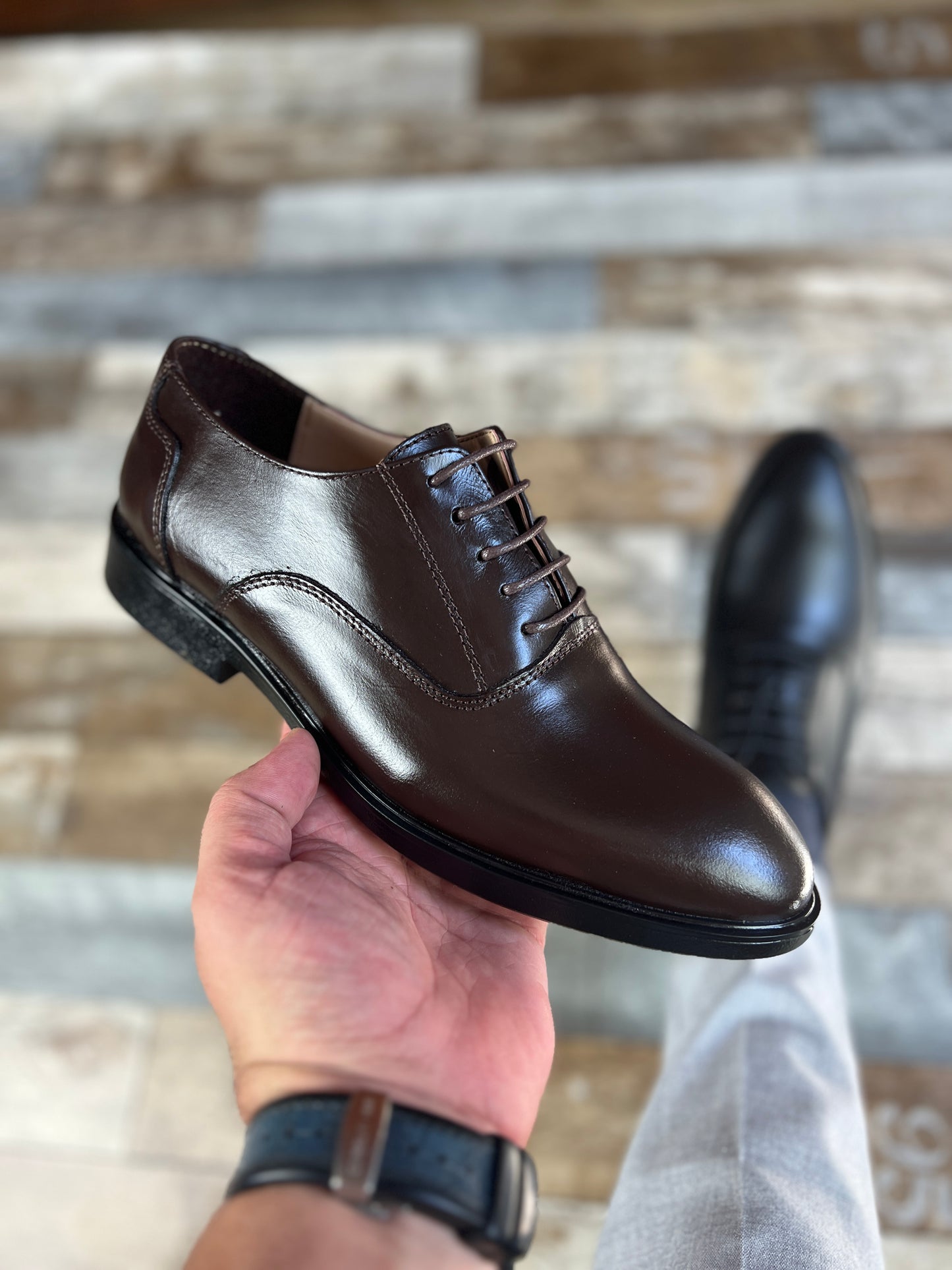 Chaussure Zamen en Cuir