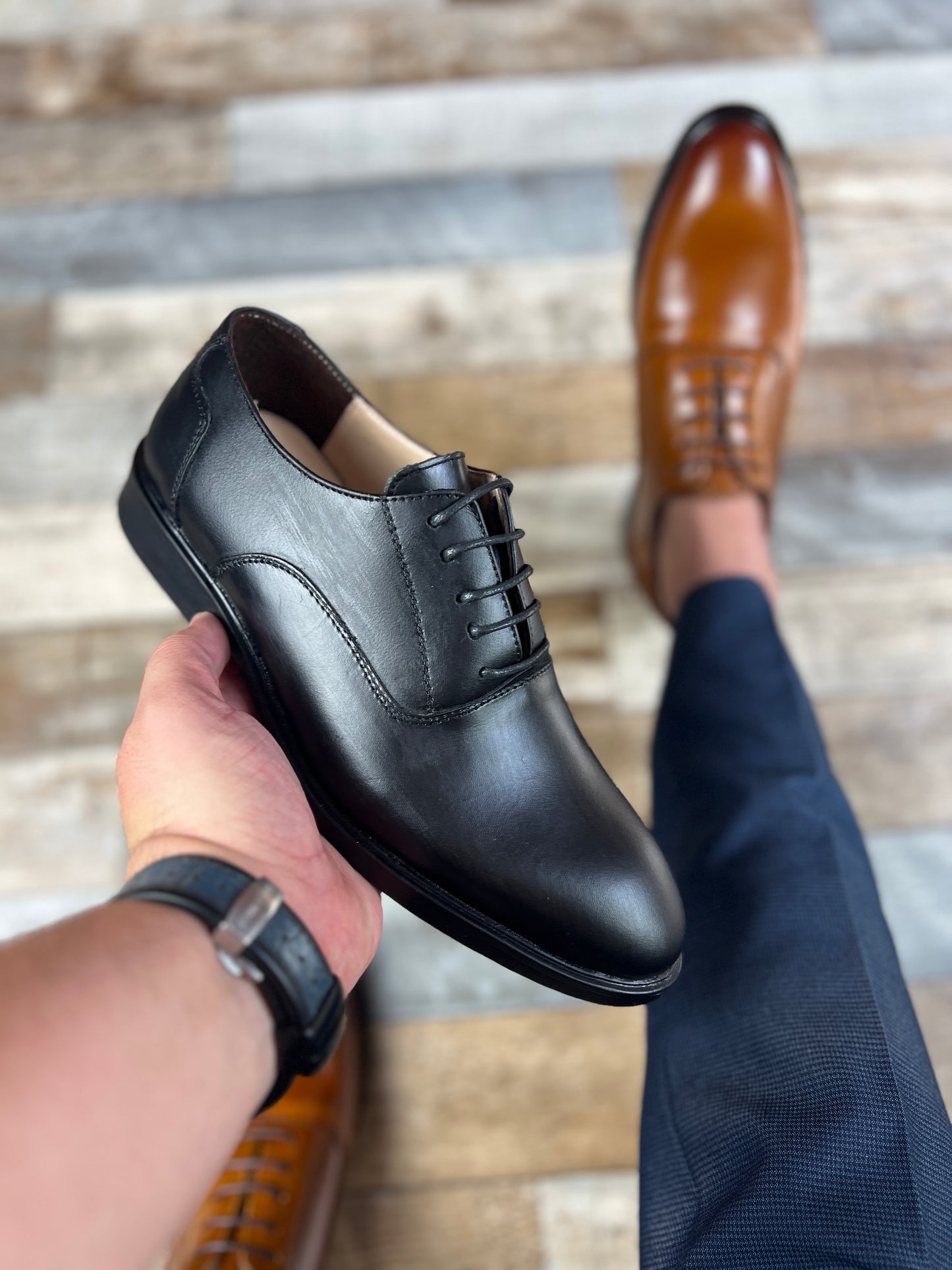 Chaussure Zamen en Cuir