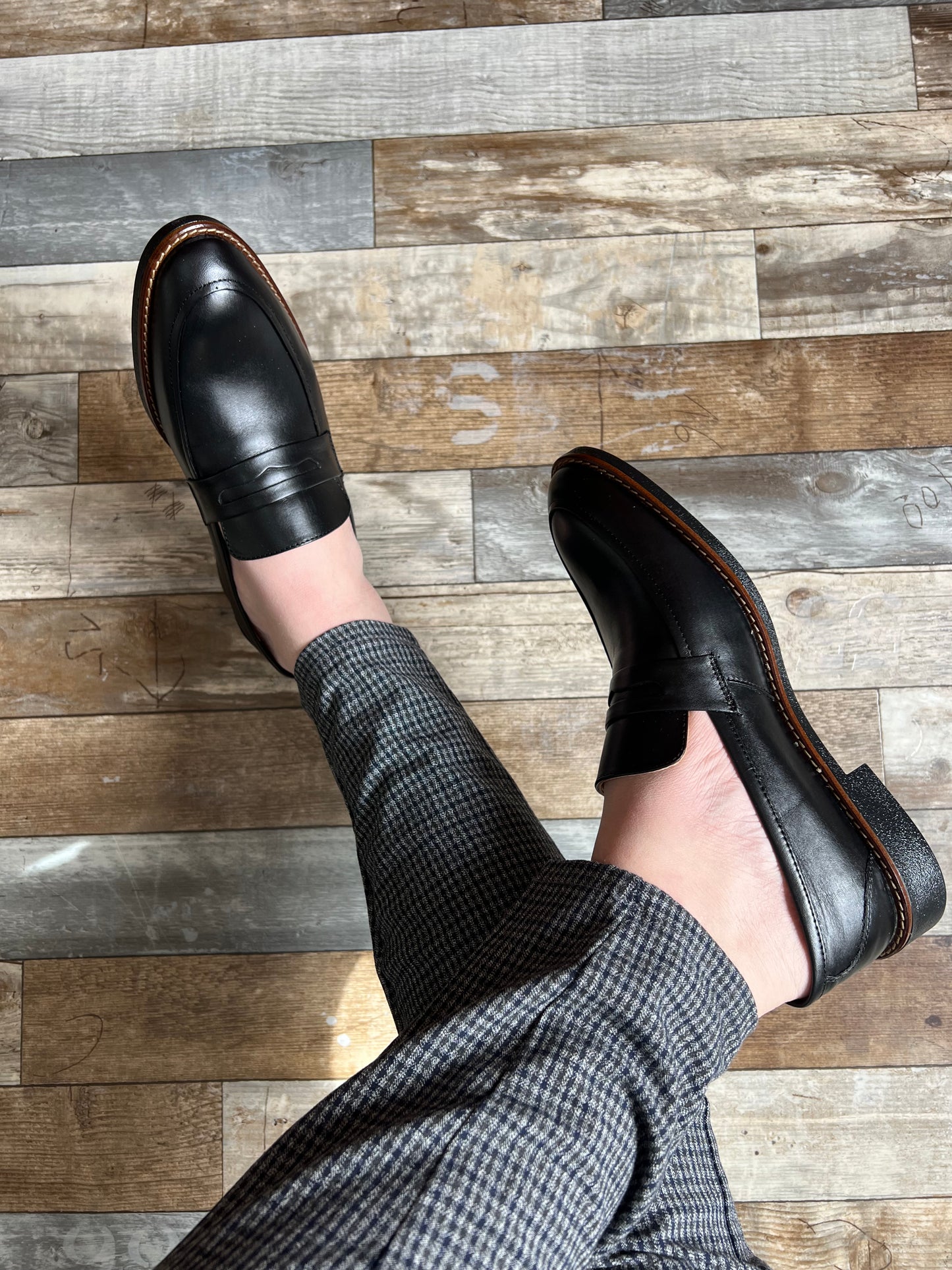Mocassin oxford Noir Sprezzatura