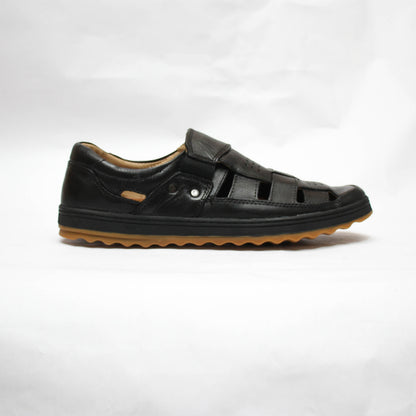 Sandale cuir Noir