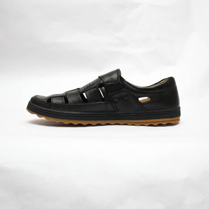 Sandale cuir Noir