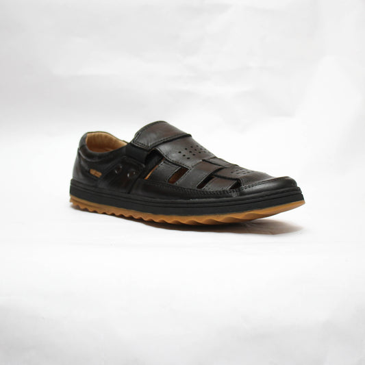 Sandale cuir Noir