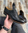 Chaussure Noire Simple Perforée