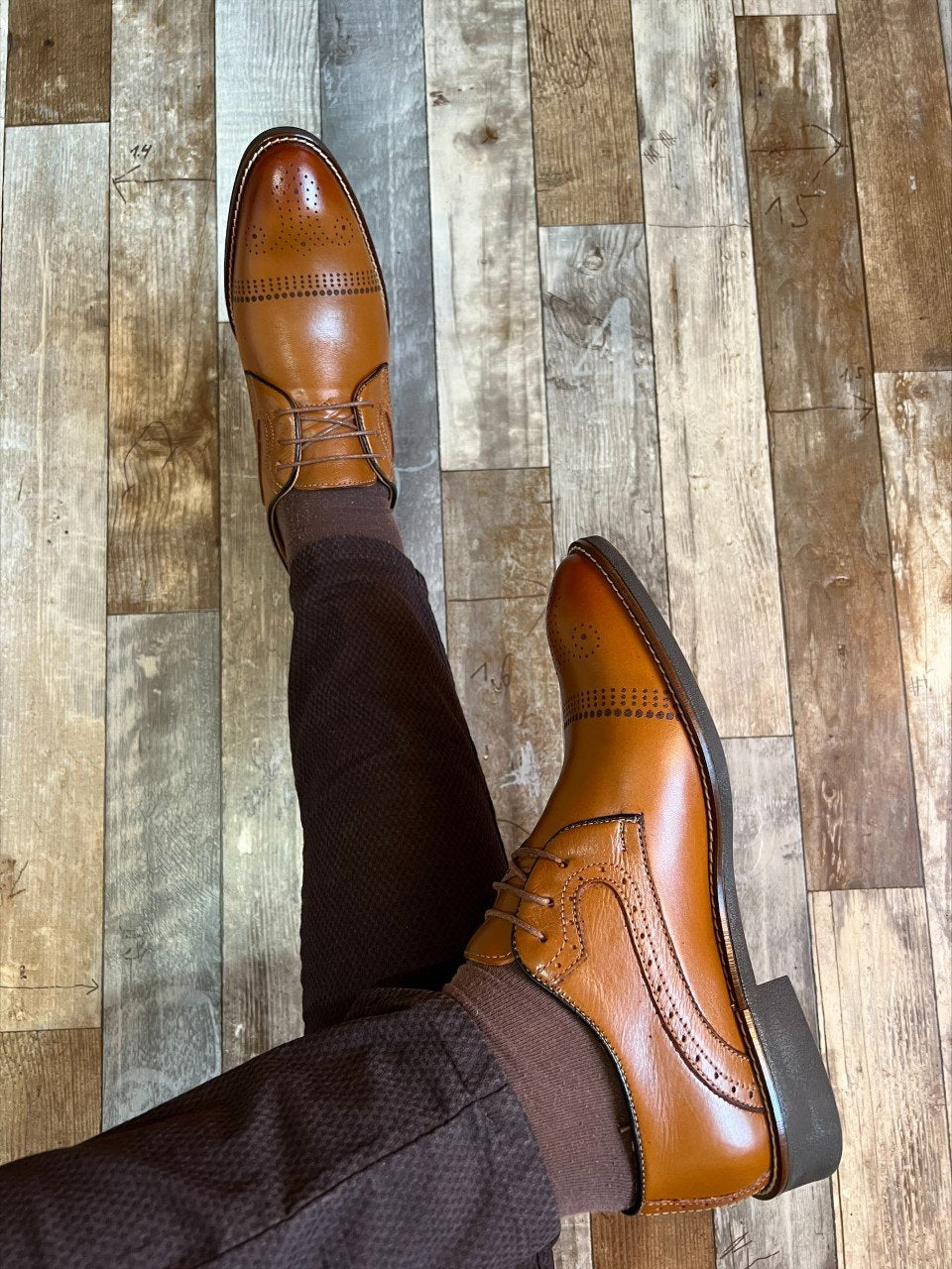 CHAUSSURE HABILLÉE EN POINTE TABACO