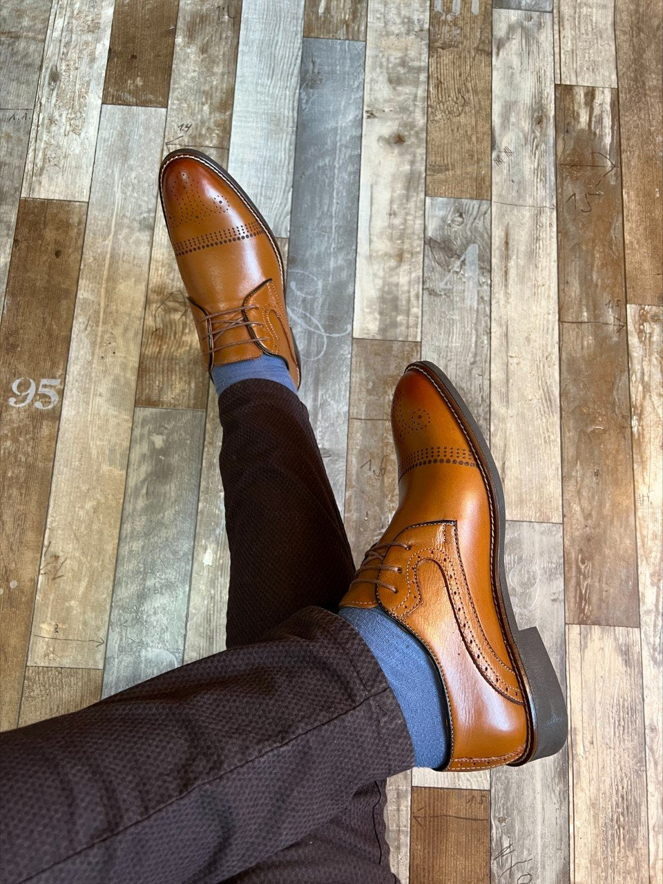 CHAUSSURE HABILLÉE EN POINTE TABACO